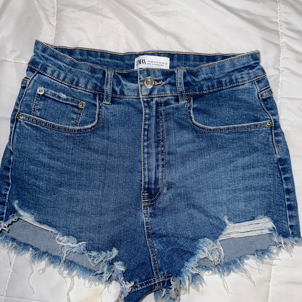 Zara High Rise Cutoff DenimShorts-Size 4 (S)